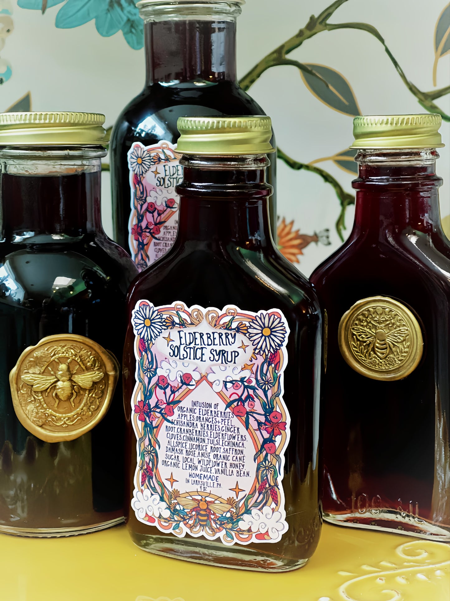 Elderberry Solstice Syrup 4oz or 8oz or 9.5oz! Rts