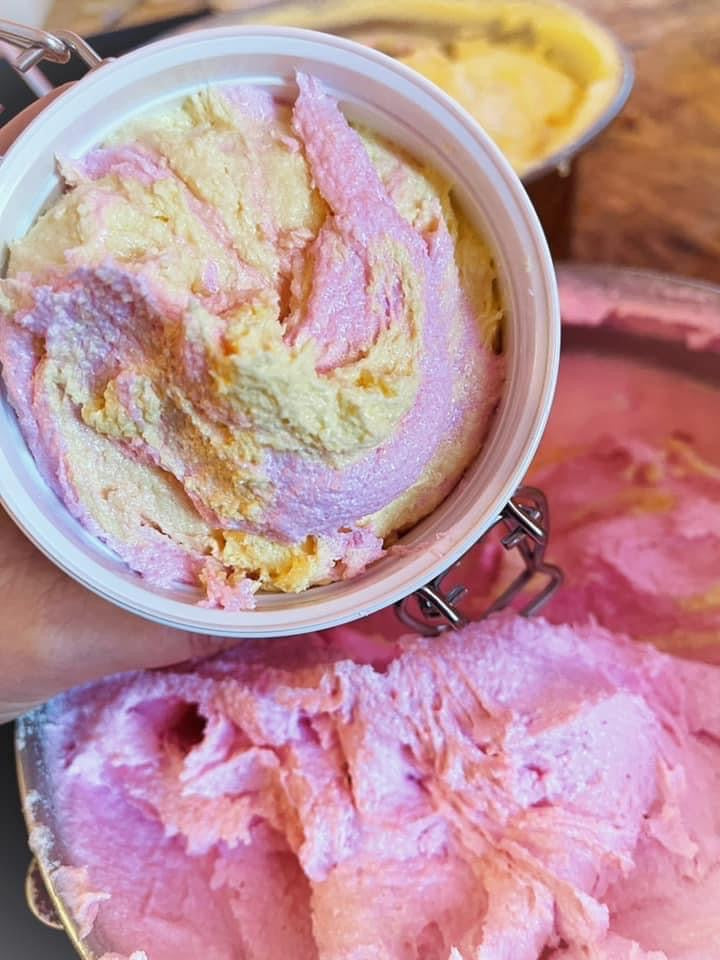 Creme De Sunshine 12oz Bail Jar Soft Serve Soapy Frosting + 4oz Body Butter Duo! RTS!