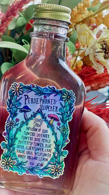 Persephones Slumber Flower Syrup 4 oz.