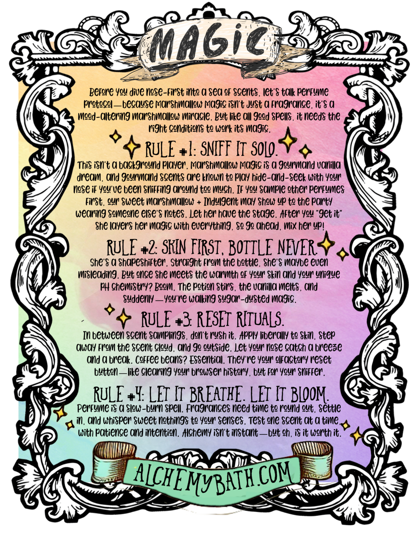 Alchemy Extrait De Parfum/ Alchemical Body Oil - FAIRY SPARKS!