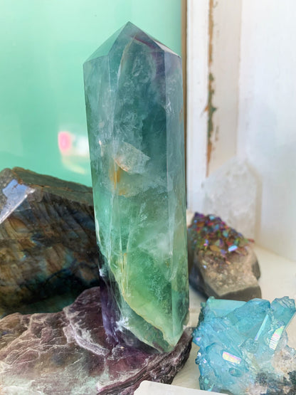 Rainbow Fluorite Tower #5