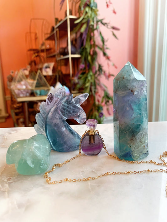 Rainbow Fluorite Pendant Set 3