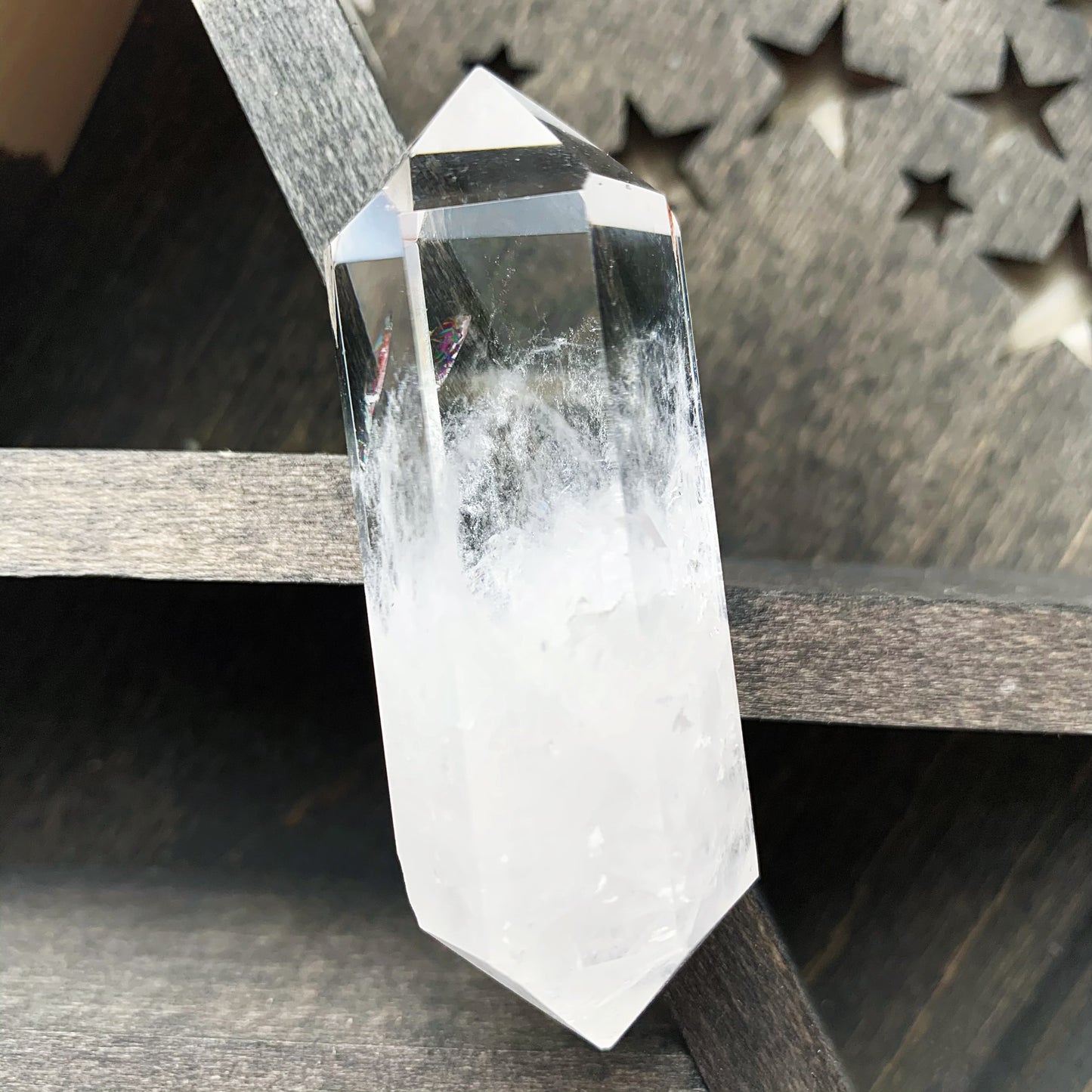 A Grade Brazilian Double terminated Quartz Point #1