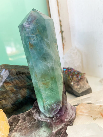 Rainbow Fluorite Tower #5