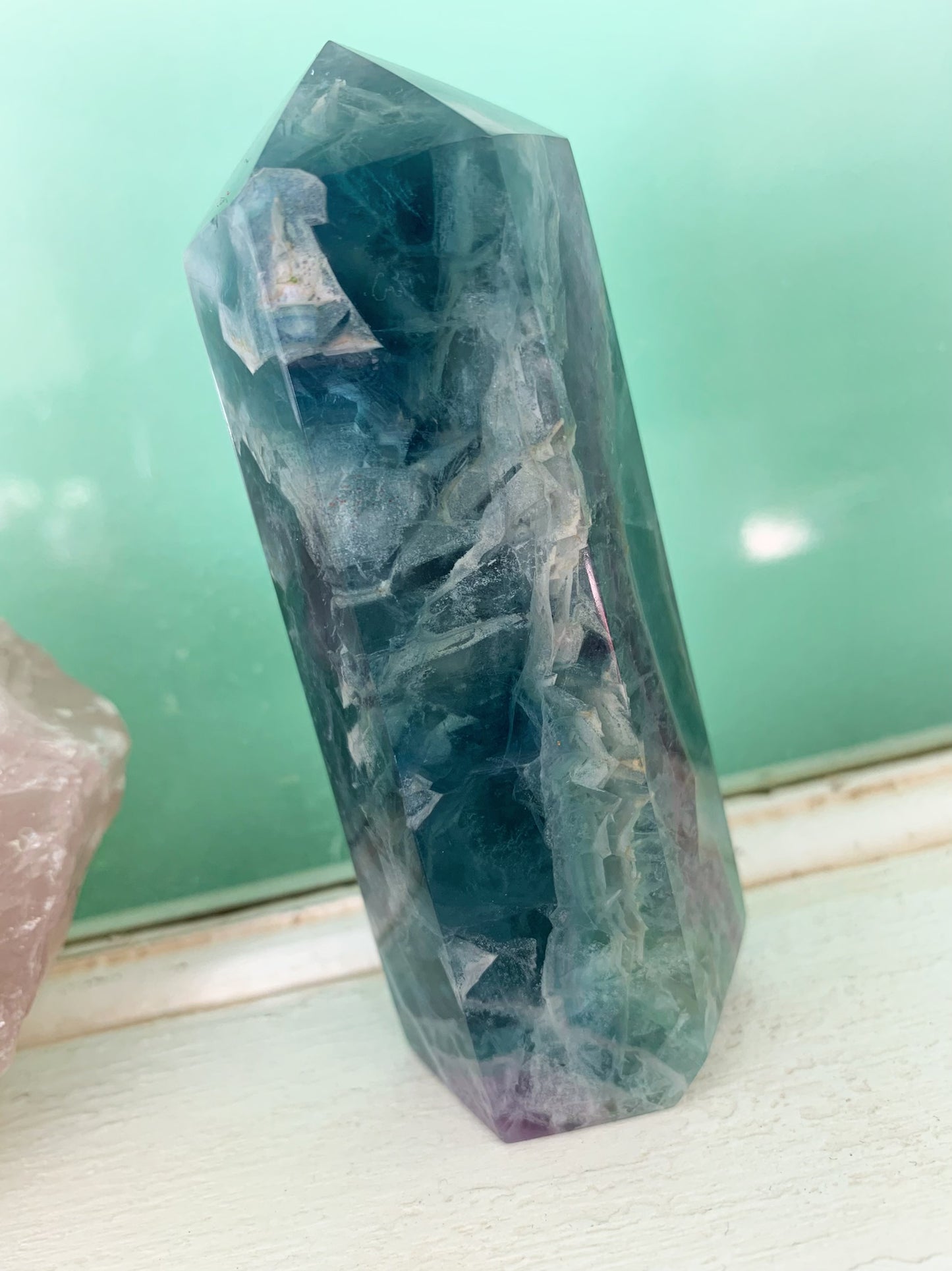 Rainbow Fluorite Tower #6