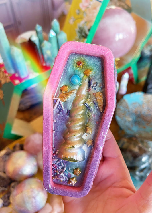 Fruit loops Scented Unicorn Coffin Bubble Bomb